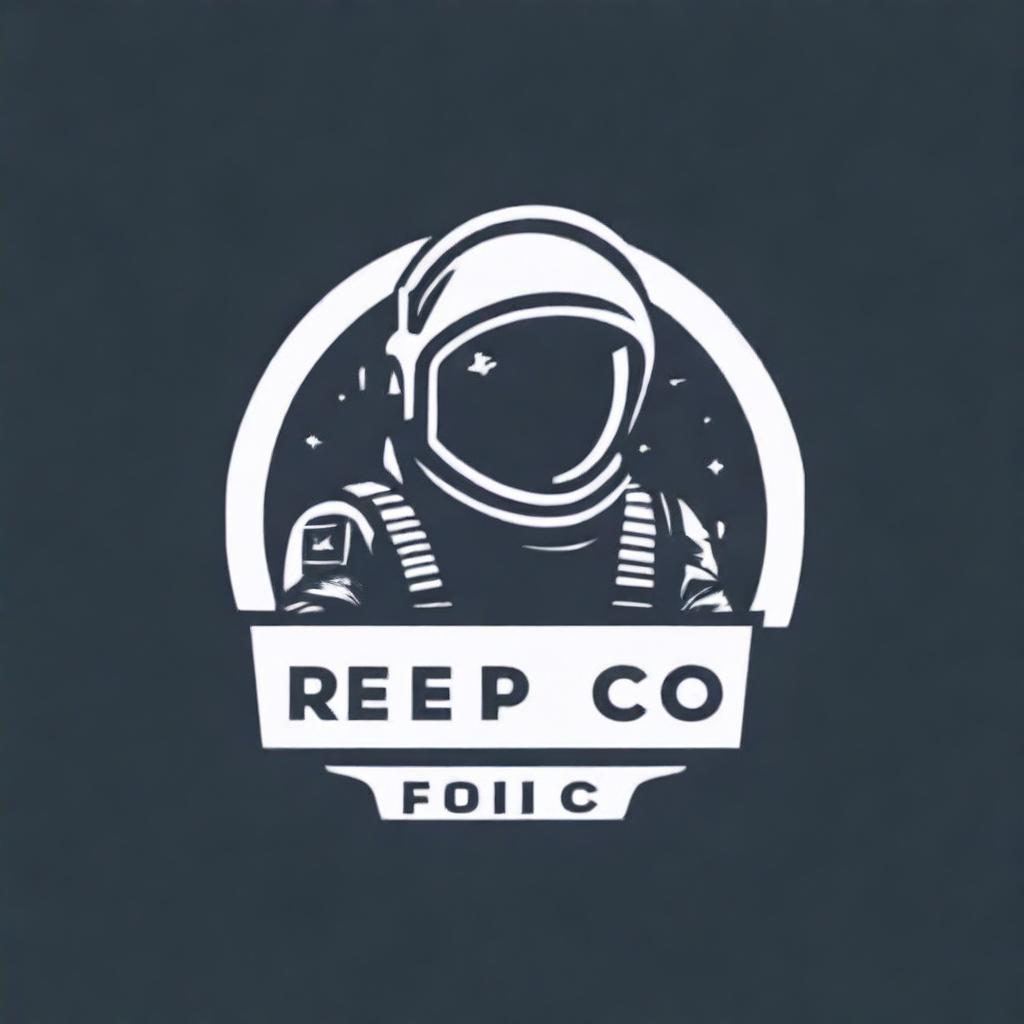 Create an image featuring a logo with the text 'REPCO' and an astronaut