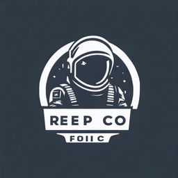 Create an image featuring a logo with the text 'REPCO' and an astronaut