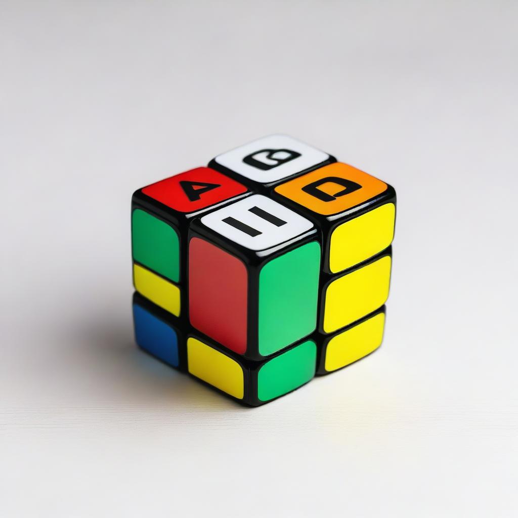 A Rubik's cube with the text 'avg sub 20' written next to it