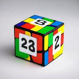 A Rubik's cube with the text 'avg sub 20' written next to it