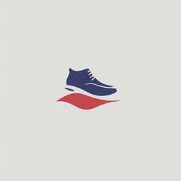 A clean and modern logo design for a shoe brand