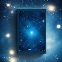 A captivating book cover featuring a deep blue background filled with twinkling stars