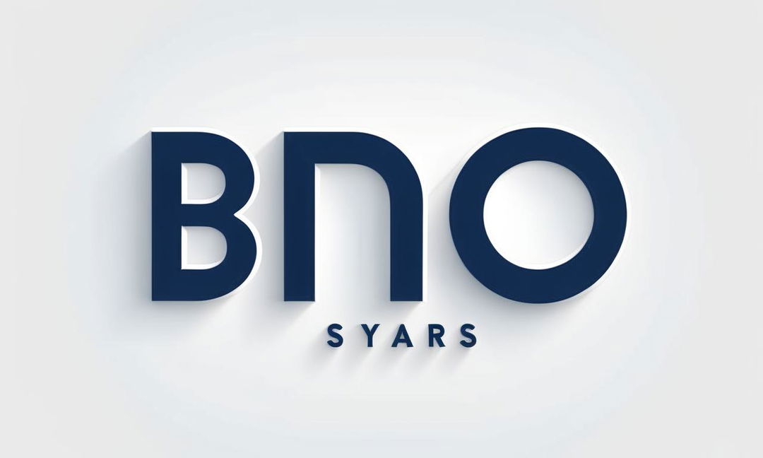 Bold 'logo' text in modern typeface with 3D effect and deep blue color on white background, encased in thin circular border.