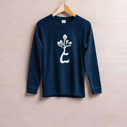 A navy blue long sleeve t-shirt with the word 'scouttarda' printed on the back