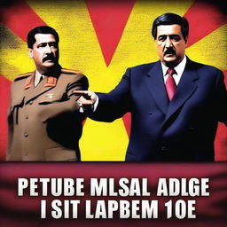 A YouTube thumbnail featuring Venezuelan President Nicolás Maduro and Adolf Hitler