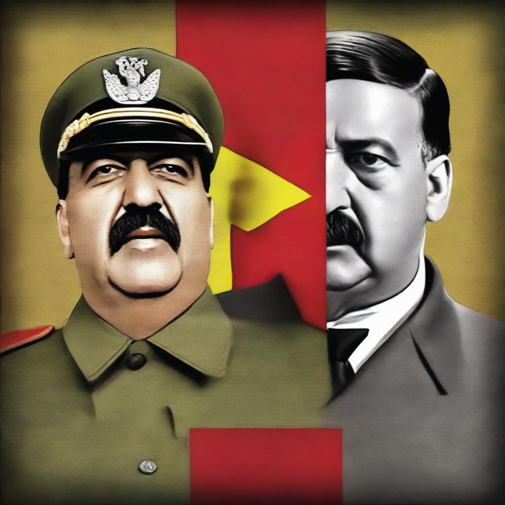 A YouTube thumbnail featuring Venezuelan President Nicolás Maduro and Adolf Hitler