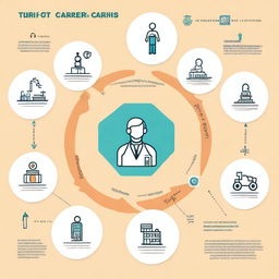 An infographic depicting common career paths, including roles such as doctor, engineer, teacher, artist, and entrepreneur