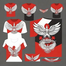 Create a t-shirt design themed around Indonesian Independence Day, 17th August 1945