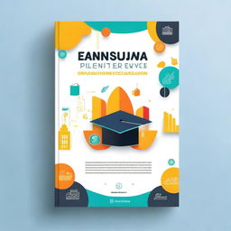 Create a book cover with the title 'Pendampingan Literasi Keuangan dengan pengenalan Financial Technology untuk Santriwan Pondok Pesantren Bahrul Maghfiroh Malang'