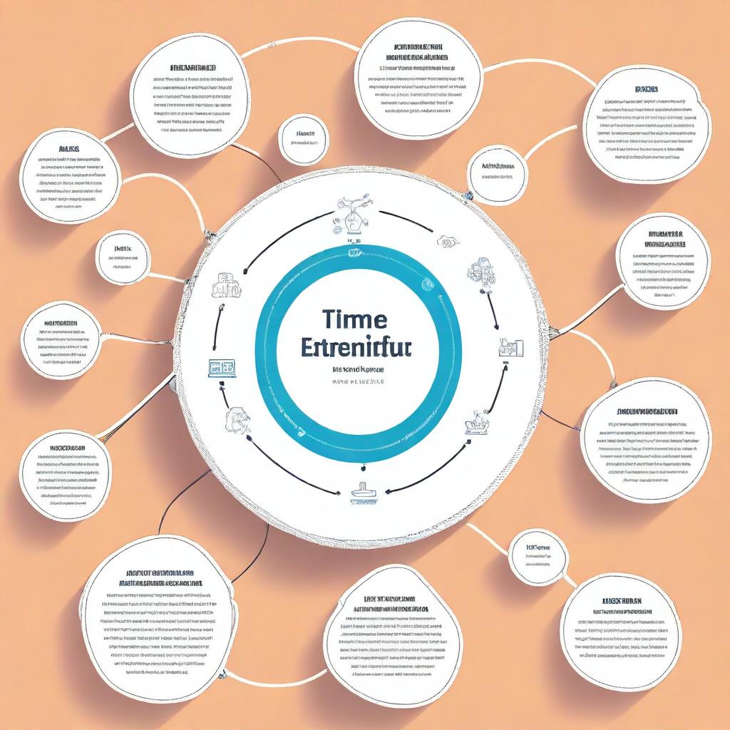 Create an image of a mind map with a central figure at the center