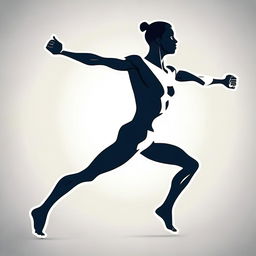 A dynamic figure demonstrating proactivity, depicted in an active pose, taking initiative and showing determination