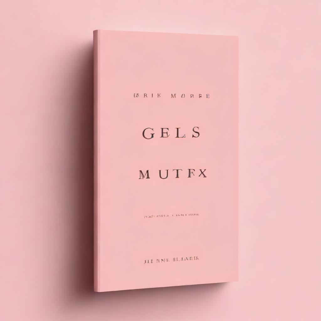 A very classy whitish pink book cover with a title in very big letters 'WE' and a subtitle 'A Girl More Prettier Than Herself' just below the title in small letters