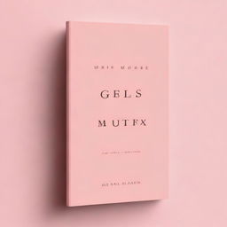 A very classy whitish pink book cover with a title in very big letters 'WE' and a subtitle 'A Girl More Prettier Than Herself' just below the title in small letters