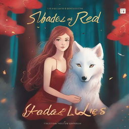 A book cover for the book titled 'Shades of Red Lies'