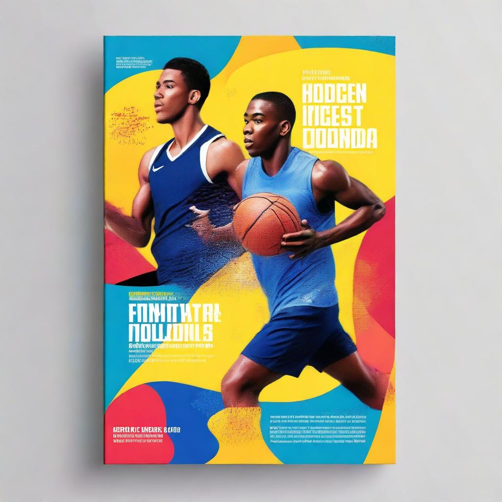 Create a detailed and visually appealing cover page for a physical education project