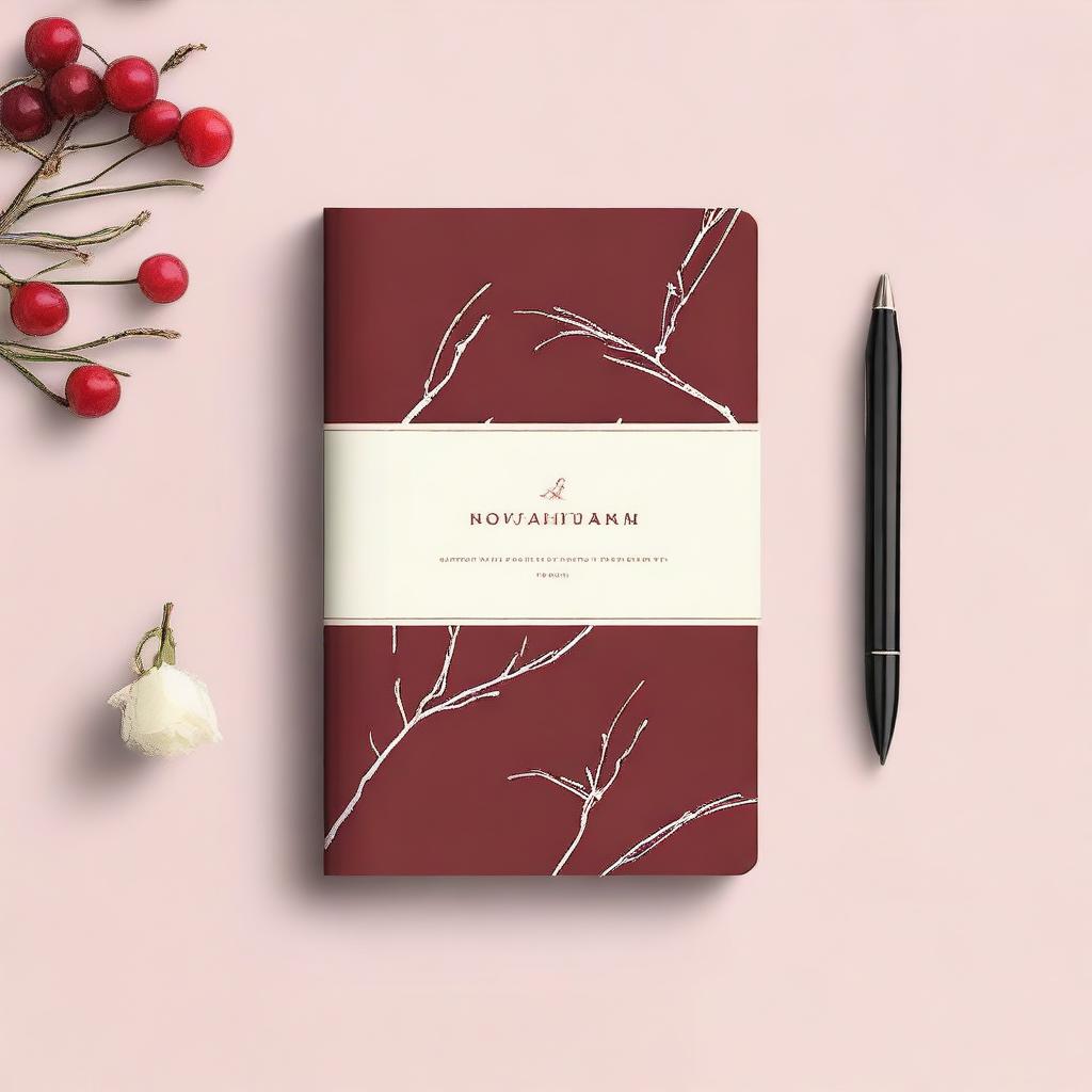 A minimalist journal cover featuring clean lines and elegant typography