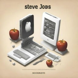 A detailed illustration depicting the story of how Steve Jobs and Steve Wozniak created Apple