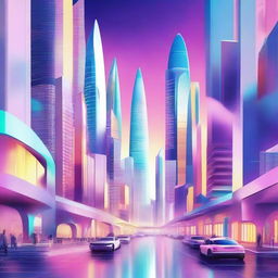 A stunning and unique masterpiece showcasing the future of urban landscapes