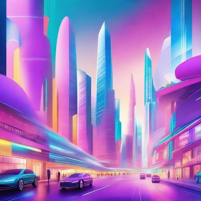 A stunning and unique masterpiece showcasing the future of urban landscapes