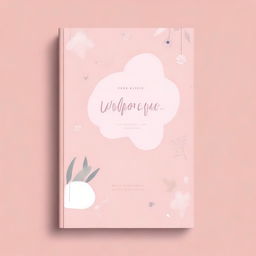 A cover page for a book with an aesthetic pink theme