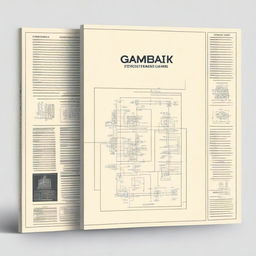 Create a book cover for a technical drawing book titled 'Gambar Teknik Listrik'