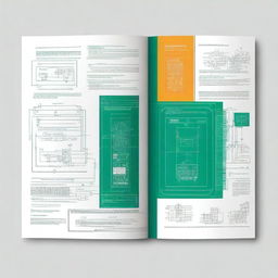 Create a book cover for a technical drawing book titled 'Gambar Teknik Listrik'