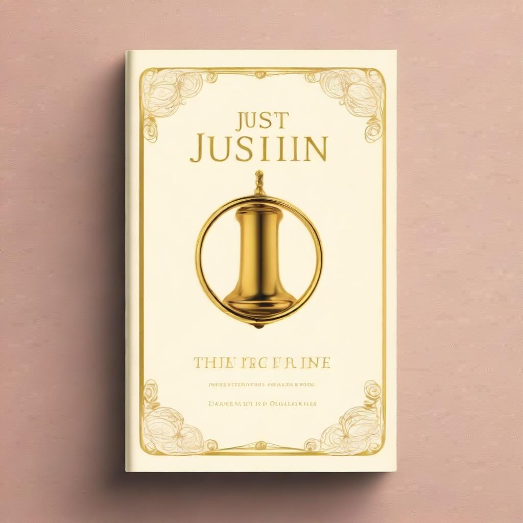 A book cover design featuring the title 'Just Ring Justin' prominently displayed