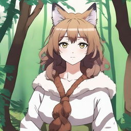 Create an anime-style waifu inspired by the Iberian Lynx