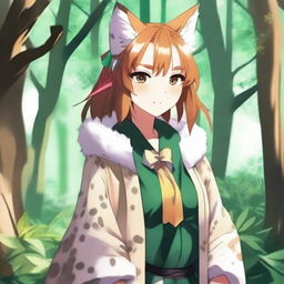 Create an anime-style waifu inspired by the Iberian Lynx