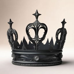 Create a detailed and ornate family crown with intricate designs and embellishments, set in a dark and shadowy environment