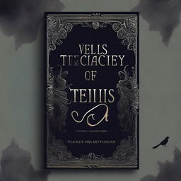 Design a book cover for a novel titled 'Veils of Treachery'