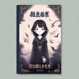 Design a book cover for the book entitled "黑巫师行为观察报告"