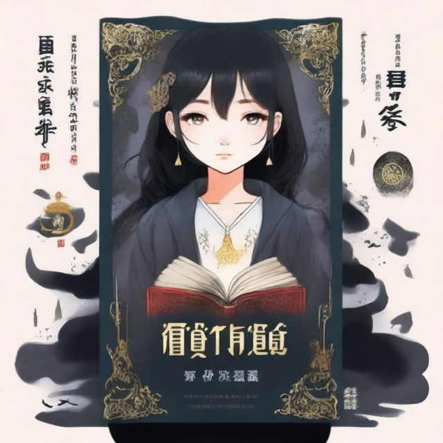 Design a book cover for the book entitled "黑巫师行为观察报告"