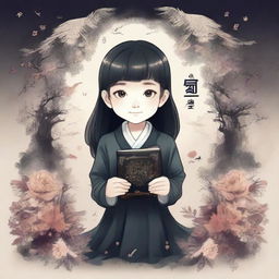 Design a book cover for the book entitled "黑巫师行为观察报告"