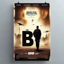 Create a realistic movie poster with the title 'Be'