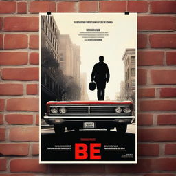 Create a realistic movie poster with the title 'Be'