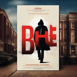 Create a realistic movie poster with the title 'Be'