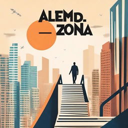 Design a book cover for the title 'Além da Zona de Conforto'