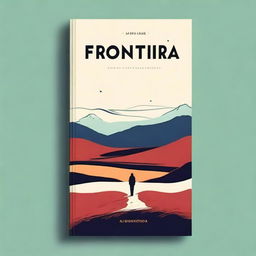 Design a book cover for the title 'Fronteira'