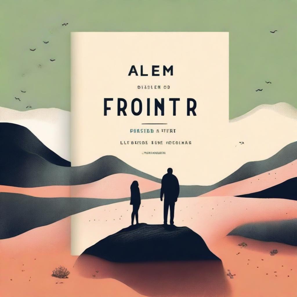 Design a book cover for the title 'Além da Fronteira'