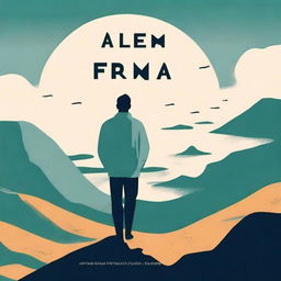 Design a book cover for the title 'Além da Fronteira'