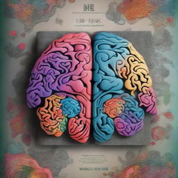 An artistic book cover featuring a detailed and intricate brain image