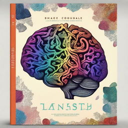 An artistic book cover featuring a detailed and intricate brain image