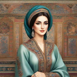 A tasteful and artistic portrayal of an Iranian woman