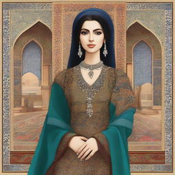 A tasteful and artistic portrayal of an Iranian woman