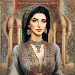 A tasteful and artistic portrayal of an Iranian woman