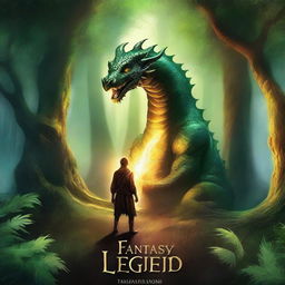 Create a novel book cover with the title 'Fantasy Legend'