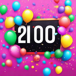 A vibrant and celebratory thumbnail for a YouTube special celebrating 200 subscribers