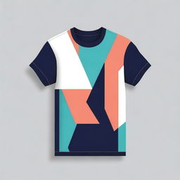 A stylish and modern t-shirt design featuring a minimalistic graphic