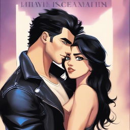 A book cover featuring a romantic scene between the protagonist and the heroine